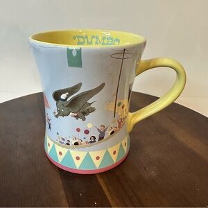Disney Store Exclusive Dumbo Flying Dumbo Mug Pastel Circus Design